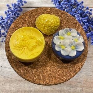 Yellow and Blue Artisanal Hand Soap Collection